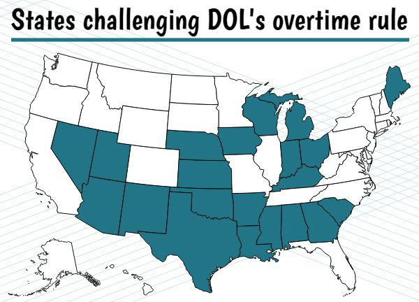 States invloved in DOL lawsuit