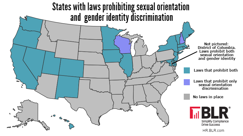 Map rights. Sexual orientation discrimination Federal Law.